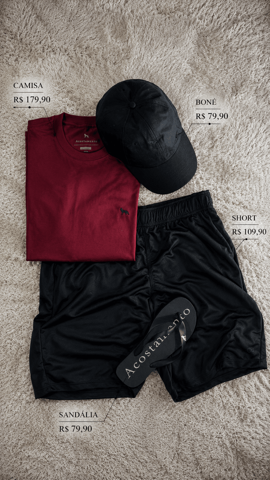 Kit Acostamento Masculino